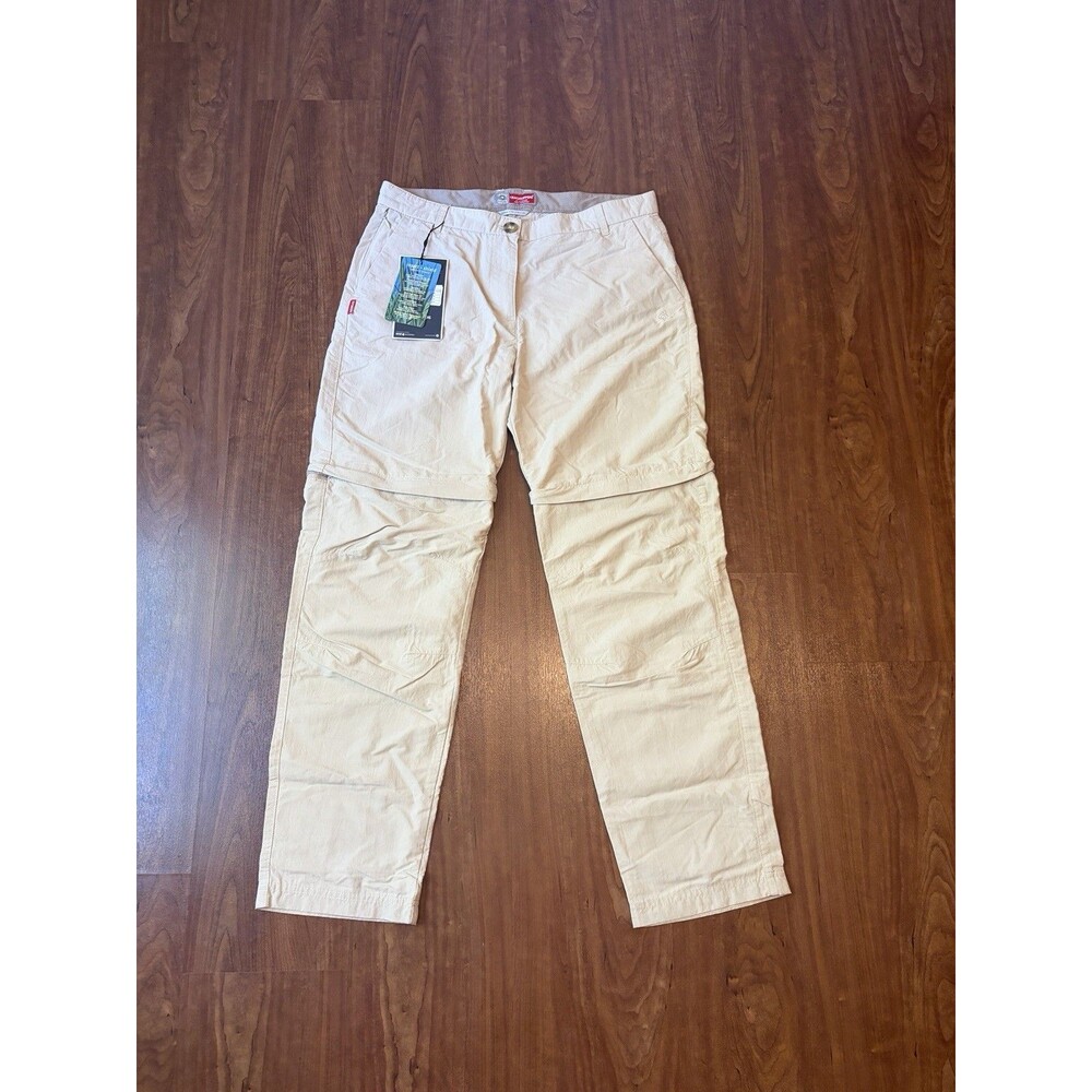 Craghoppers Insect Shield Convertible Pants Desert Sand Beige US 8 - Medium